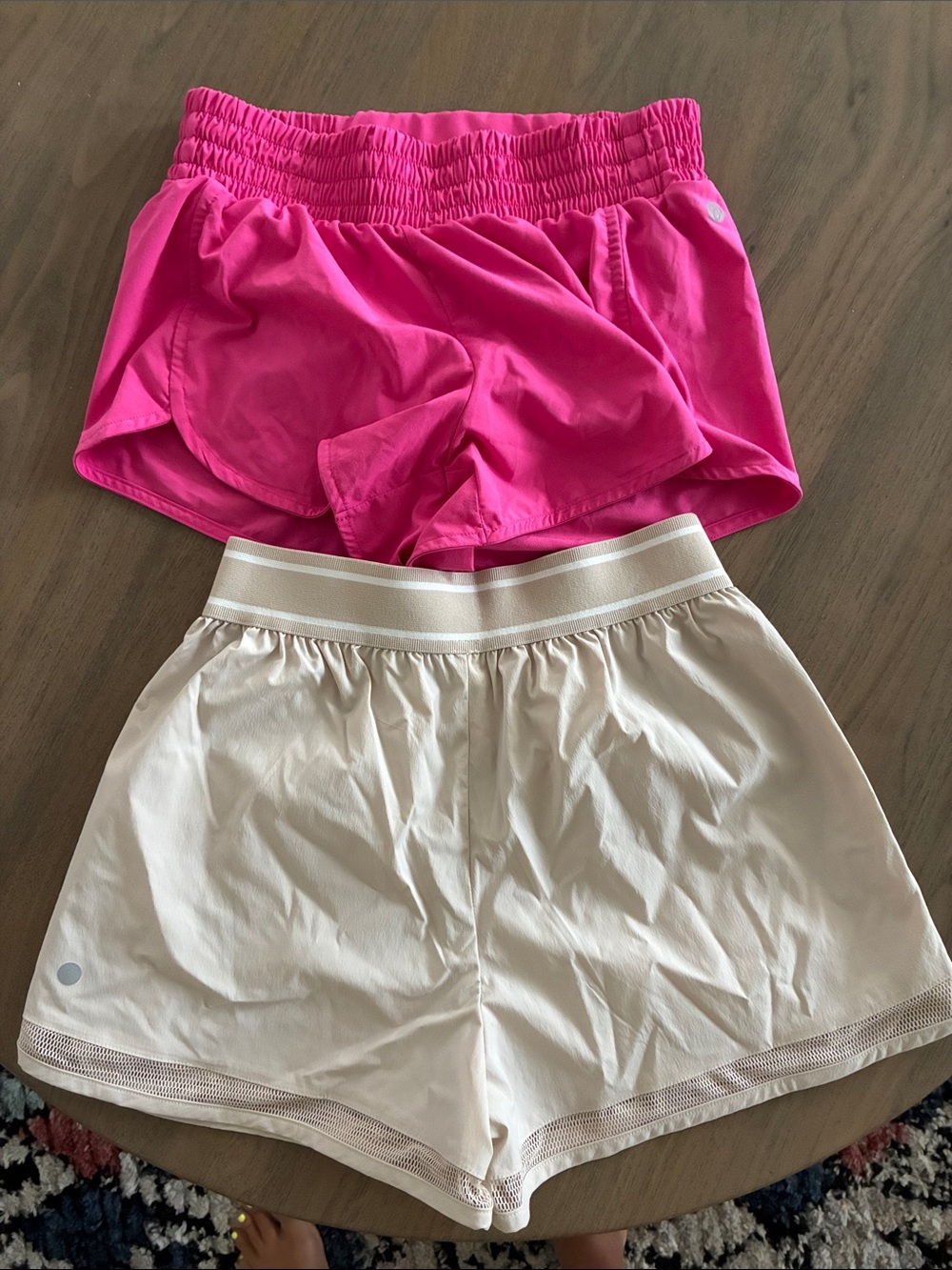 Zella Women’s Athletic Shorts - Hot Pink & Cream Set